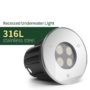 Underwater LED spotligt 5Watt